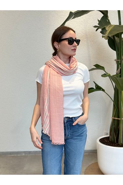 novon Sienna Design Linen Premium 100% Linen Shawl