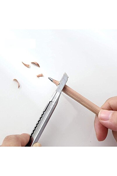 Generic 12-Piece 9mm Multi-Purpose Slim Steel Scalpel Knife | Suitable for Office and Home Use