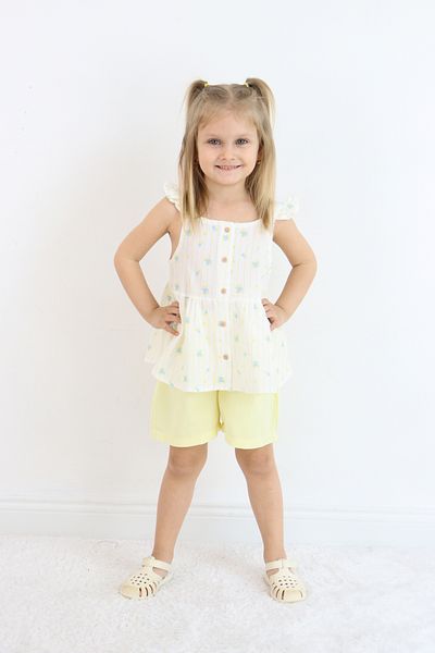 Pijamella Girl's Shirt and Shorts Set