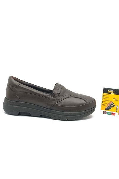Kocamanlar Ayakkabı Forex 1002 Genuine Leather Dr. Recommended Women's Casual Shoes Brown
