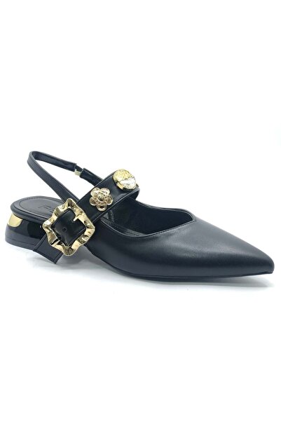 Kocamanlar Ayakkabı Balerina de damă Feles Stone Cataramă Detaliată Spate Des...