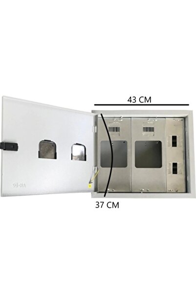 aköz 2 Monofaze Sayaçlı 6 Otomatlı Sıva Altı Pano (Sac) S. A. 204