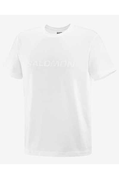Salomon Big Logo Tee Men Men's T-Shirt Lc252 Men's T-Shirt White