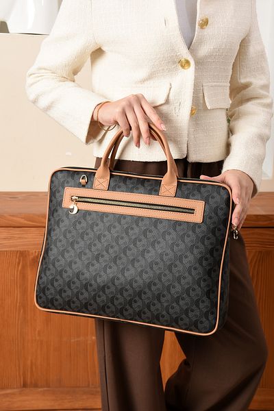 Cacharel Laptop și servietă din țesătură monogramă