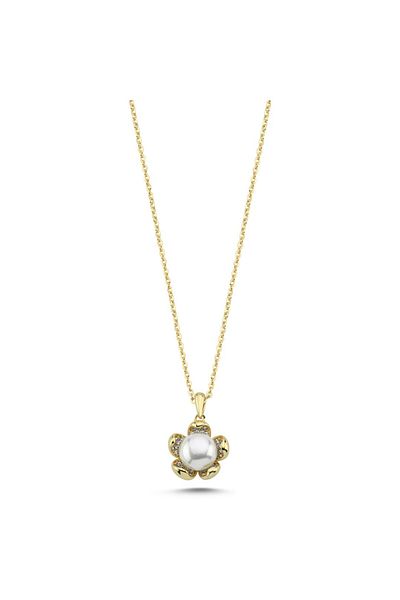CHARMLUCKY Special Series Flower Pearl Necklace
