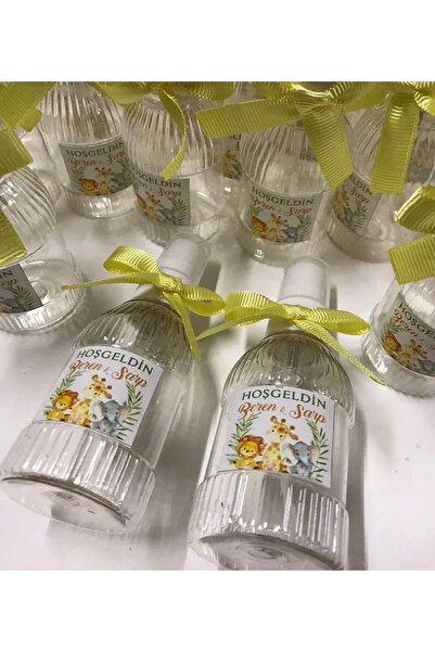 shop Hediyelik bebek kolonya şişe,söz,nişan,1 yaş,doğum günü 10 adet 50cc (BO...