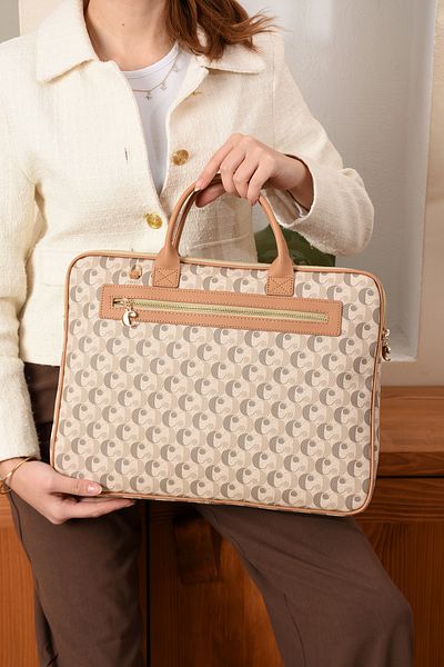 Cacharel Laptop și servietă din țesătură monogramă