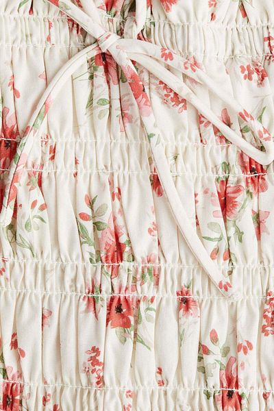 H&M Smocked-bodice cotton dress