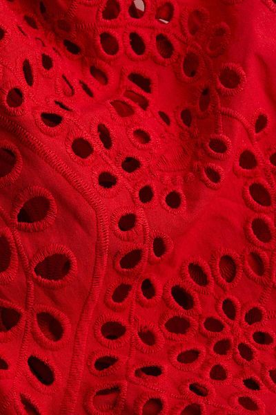H&M Broderie Anglaise-sleeved Dress