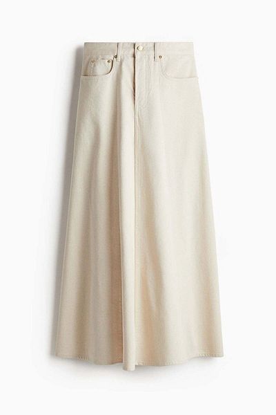H&M Flared denim skirt