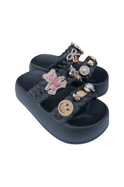 rs riva shoes Papuci Emoji Stone pentru fete, piscină, plajă, vacanță, zilnic, vară, confortabile, cu talpă anti-alunecare