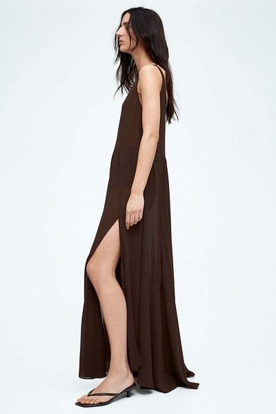 H&M Long chiffon dress