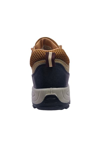Generic Brown Leather Safety Shoes - Steel Toe - Suitable for Work, Walking and Hiking
