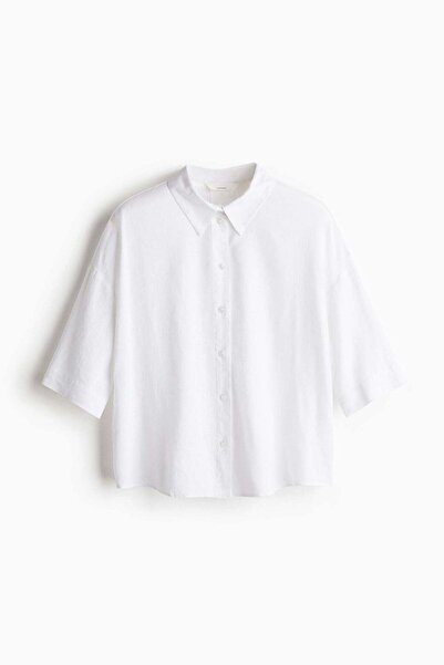 H&M Linen-blend shirt