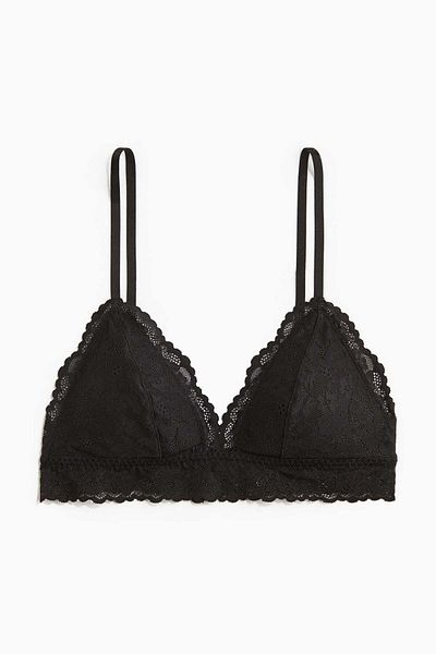 H&M Padded soft lace bra