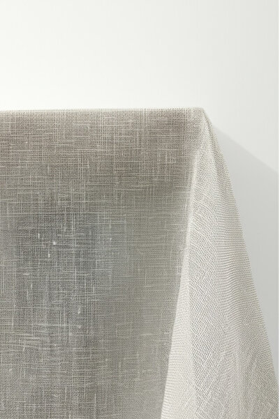 Cortibo Складна лляна скатертина Екру – натуральна тканина, вишуканий вигляд