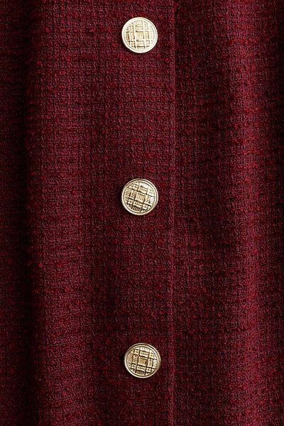 H&M Button-front bouclé dress