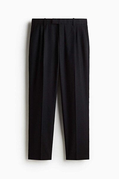 H&M Regular Fit Tailored linen-blend trousers