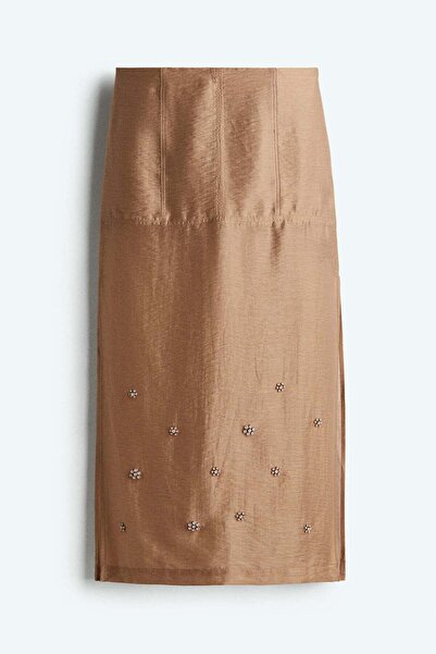 H&M Sheer embellished skirt