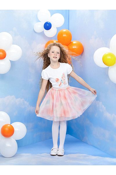 LC Waikiki Lcw Girl's Skirt with Elastic Waist Fast Fashion