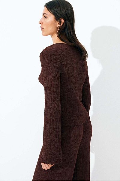 H&M Textured Jersey Top