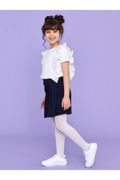 LC Waikiki Lcw Basic Gabardine Girl's Shorts Skirt