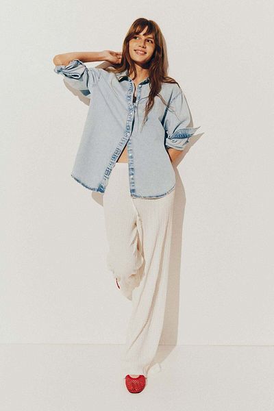 H&M Oversized denim shirt