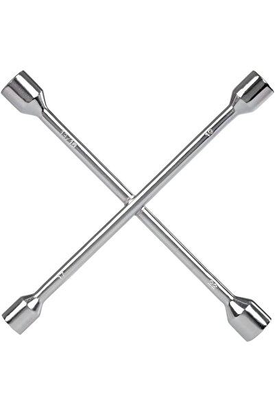 Generic مفتاح كفرات صليبة ثقيل متعدد الاستخدامات 4 في 1 – مقابس 17 مم، 19 مم، 21 مم، 23 مم