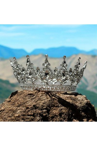 Sabek Bujiteri Cake Crown 12 cm Birthday Crown King Crown Cake Decoration Brithday Crown Hard Mica