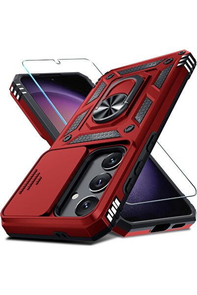 Rivor حافظة لهاتف سامسونج جالاكسي A26 مع حامل منزلق للكاميرا وغطاء خزان واقٍ ...