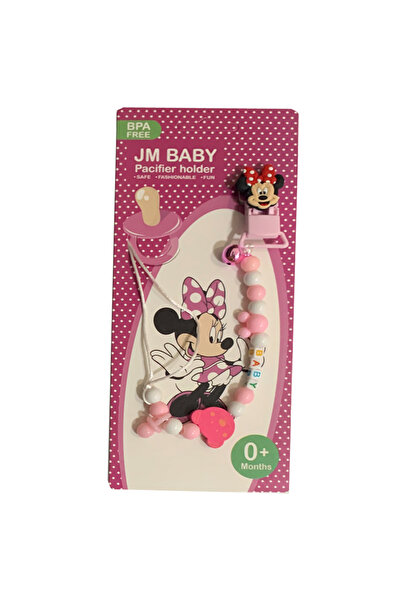 Generic مشبك مصاصة بيبي ميكي مع جرس - وردي - 04