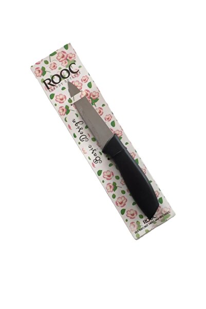 Rooc Özel Tasarım Siyah Saplı Mutfak Bıcağı & 19 Cm /VR-035