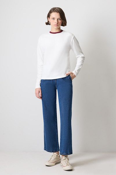 Touché Privé Ribbed Collar T-Shirt