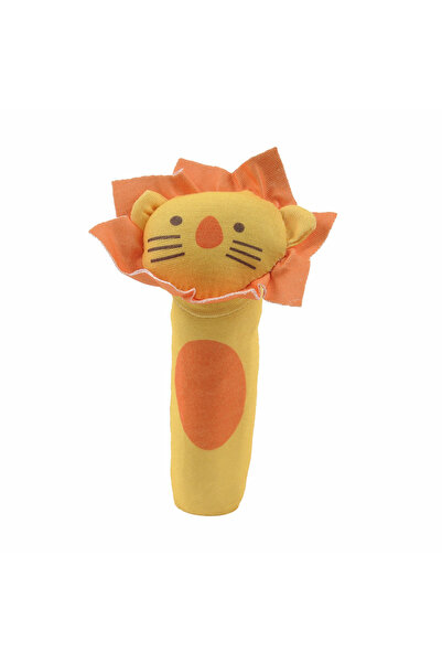 Generic Hand Bell Cartoon Toy Rattle Orange / Yellow 01