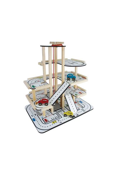 Okutan Hobi CG90 Model Wooden Lift Parking Lot - Reading Hobby