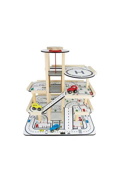 Okutan Hobi CG90 Model Wooden Lift Parking Lot - Reading Hobby