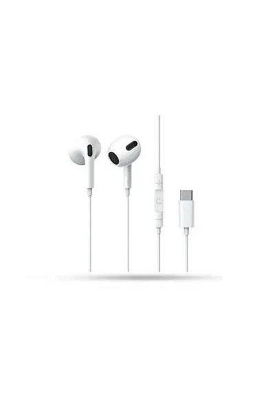Matrix Wired Earphone with Type-C Port - 1.2 Meter - White - MX-30