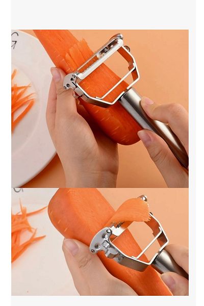 SYN AKSESUAR Stainless Steel Peeler, Julien Chopper, Professional Kitchen Vegetable Peeler Multi-Purpose