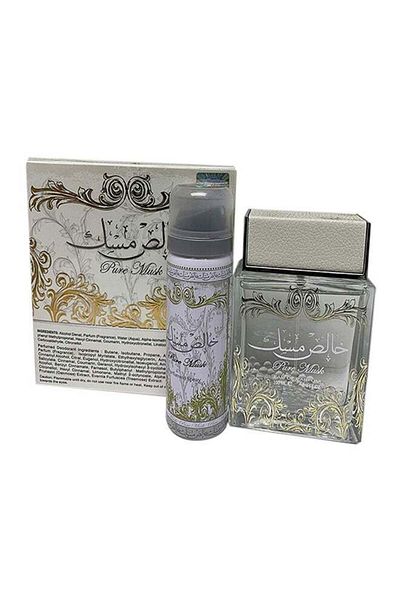 lattafa Lattafa Pure Musk Gift Set (1 Khaleesh Musk Eau de Parfum 100ml, 1 Deodorant Spray 75ml)