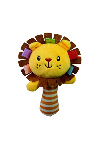 Generic Lion Plush Rattle with Hand Bell