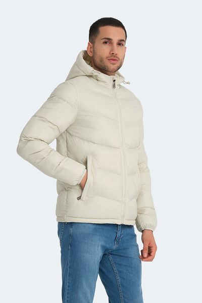 Slazenger WORLD IN Ανδρικό παλτό λευκό