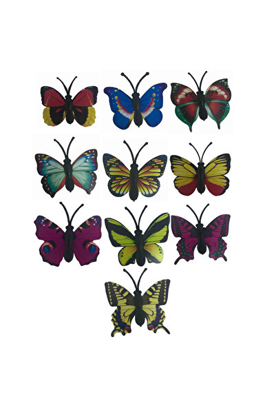 Generic مغناطيس ثلاجة على شكل فراشة من 10 قطع 02