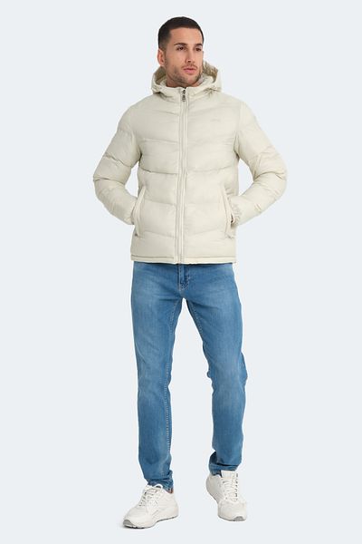 Slazenger WORLD IN Ανδρικό παλτό λευκό
