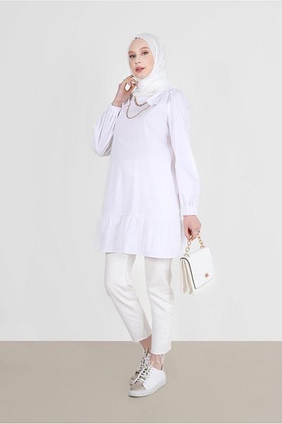 Alvina Tunic 42663 - Bow Detailed