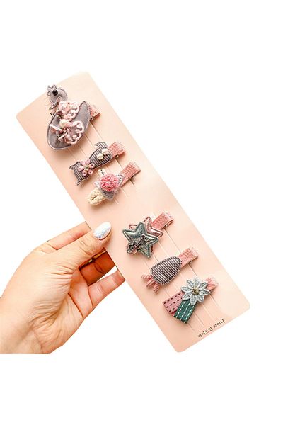 Generic 6-Piece Cute Korean Style Hair Clips Style-08