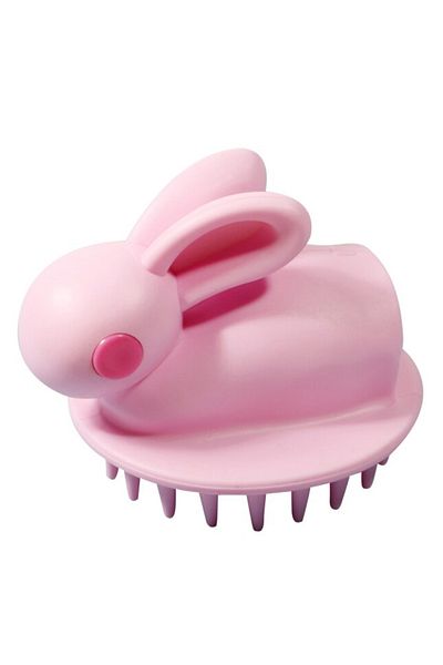 Generic Silicone Hair Washing Comb - Pink