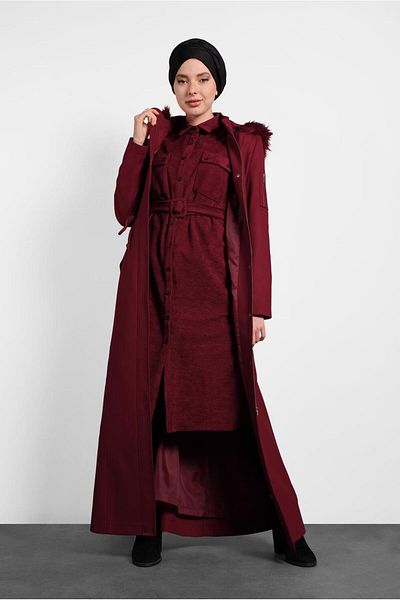 Alvina Belted Velvet Tunic 40285