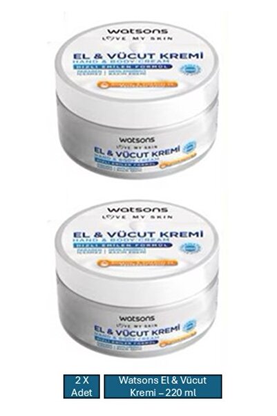Watsons El Ve Vücut Kremi - 220 ml x 2 Adet