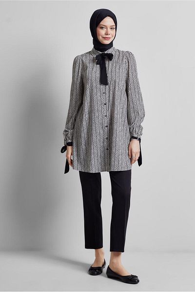 Alvina Patterned Tunic Model No: 45417
