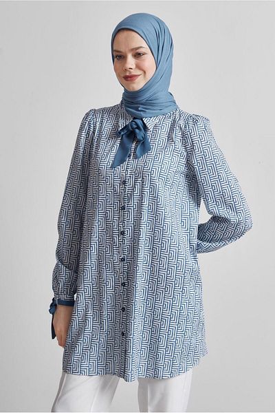Alvina Patterned Tunic Model No: 45417